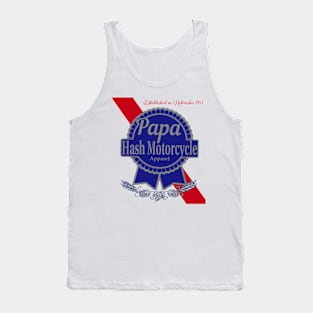 Papa Hash Apparel: Ribbon of Blue Tank Top